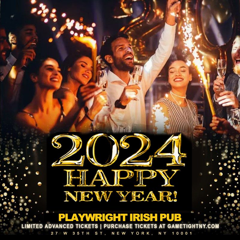 Playwright Irish Pub New Year's Eve 2024 40s & over