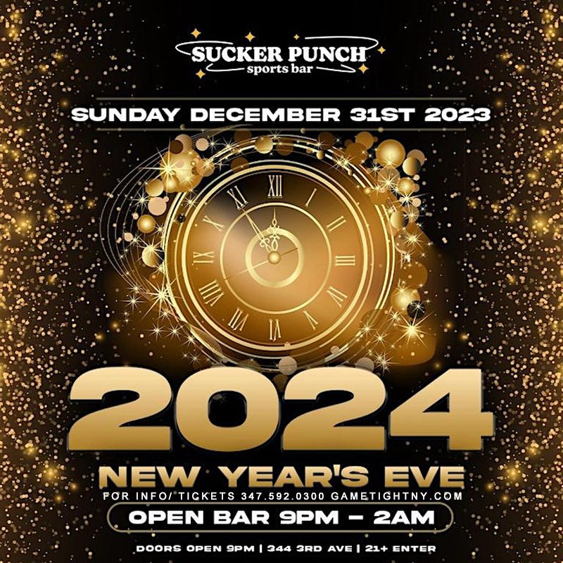 Sucker Punch Sports Bar NYC New Year's Eve party 2024