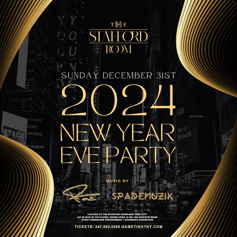 The Stafford Room New Year's Eve Party 2024
